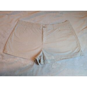 Mix & Co. New cuffed striped khaki shorts size XL *